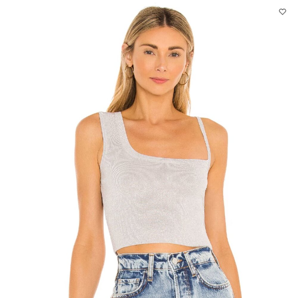 Superdown / Revolve | Silver Rowen Asymmetrical Top